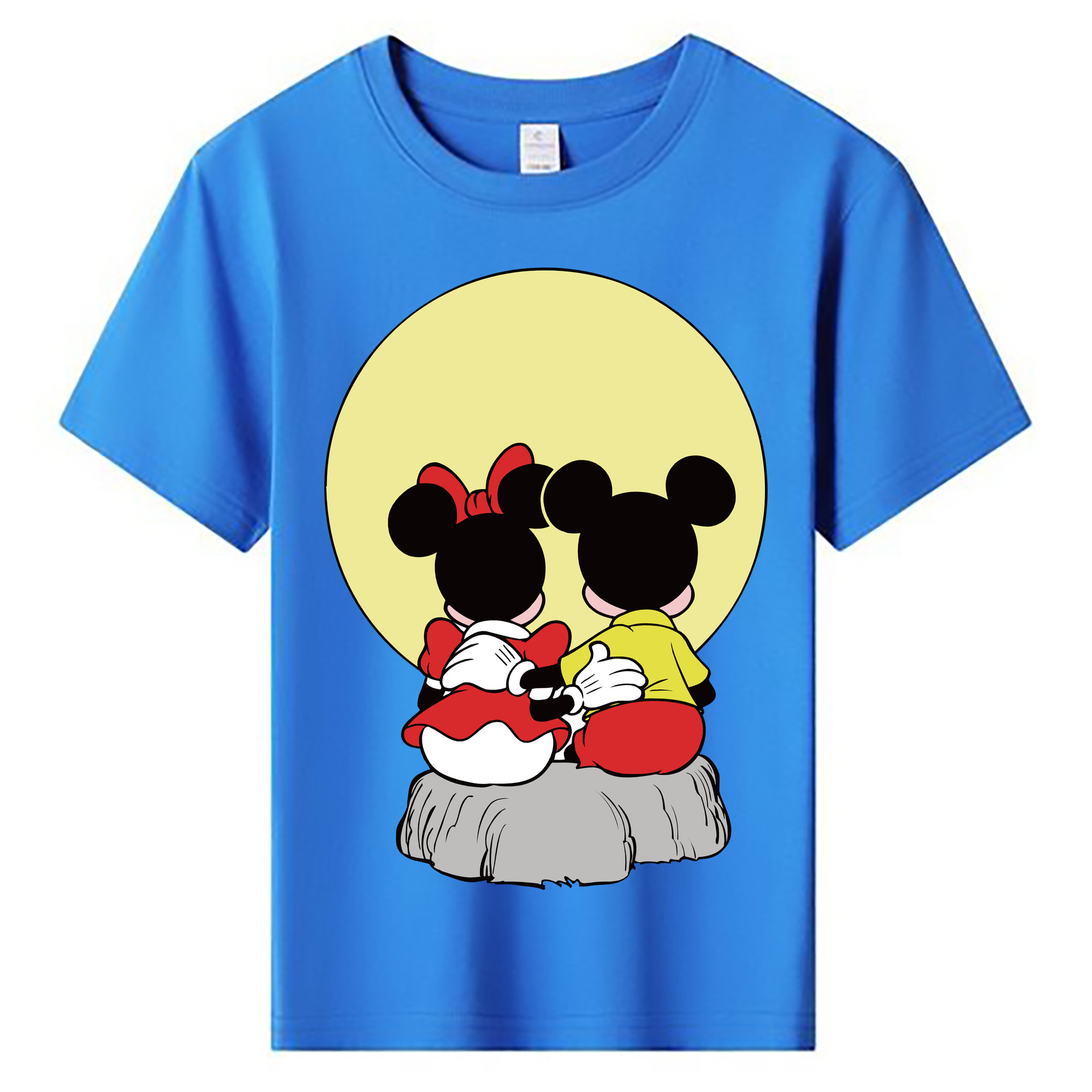 ミッキーマウス Mickey Mouse 綿100％キッズTシャツ（フロントプリント）